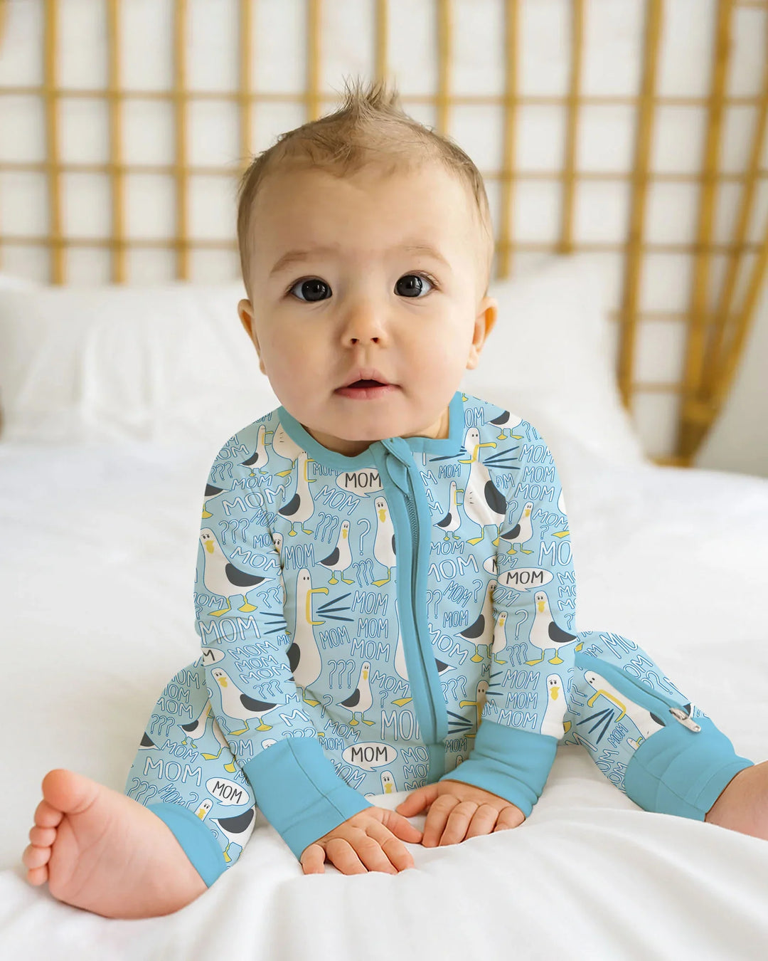 Gerippte Babykleidung mit individuellem Foto - Weich &amp; Skizzenhaft