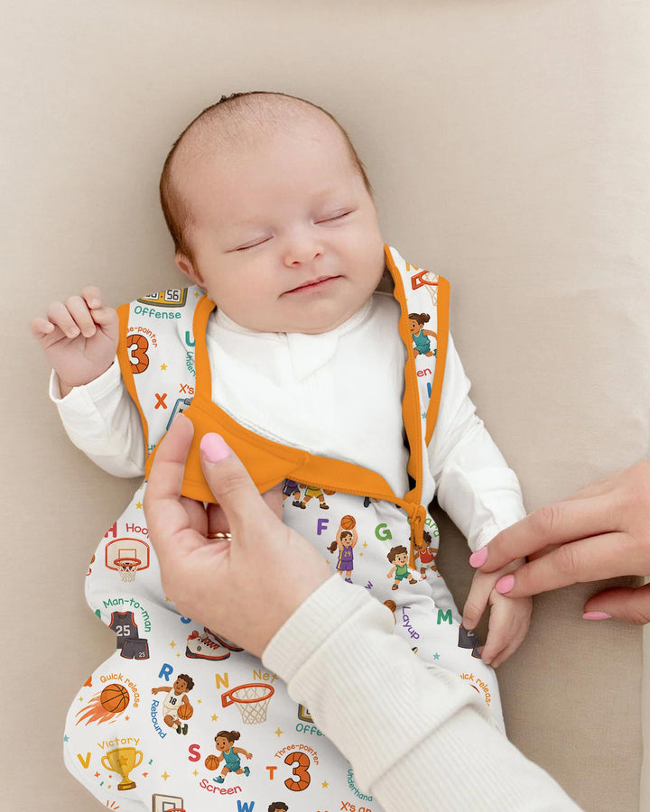 Basketball Alphabet Bamboo Sleep Bag