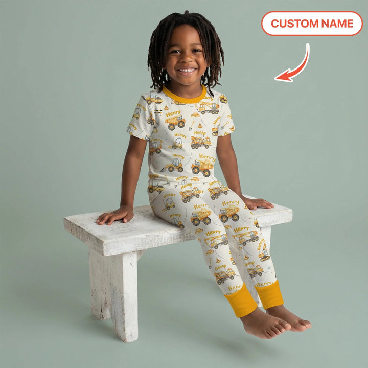 Zweiteiliges, kurzärmliges Pyjama-Set mit Marienkäfern