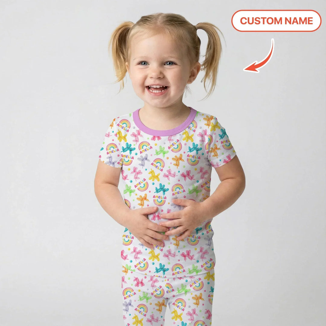 Zweiteiliges, kurzärmliges Pyjama-Set mit Marienkäfern