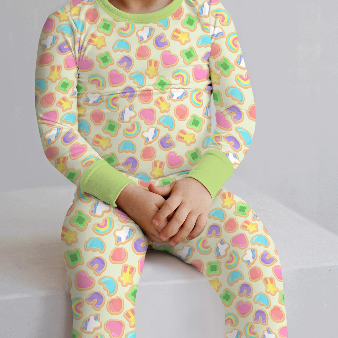 Lucky Marshmallow Cookies Bamboo Two Piece Long Sleeve Pajama Set