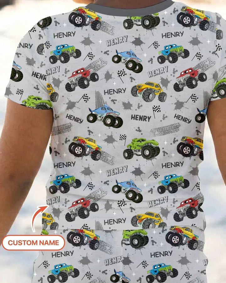 Zweiteiliges, kurzärmliges Pyjama-Set mit Marienkäfern