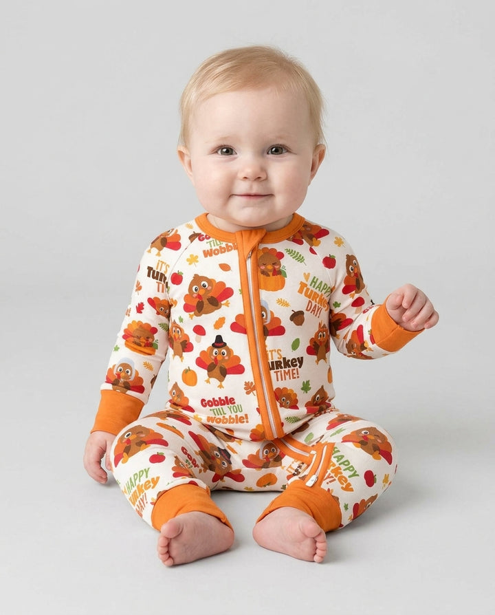 Happy Turkey Day Bamboo Convertible Zippy