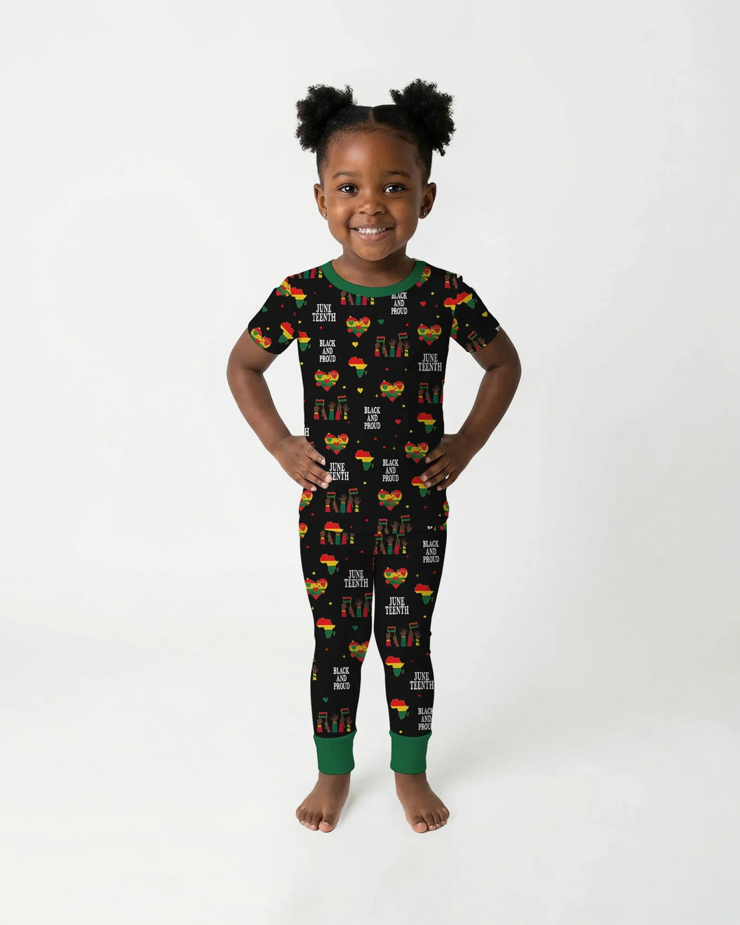 Zweiteiliges, kurzärmliges Pyjama-Set mit Marienkäfern