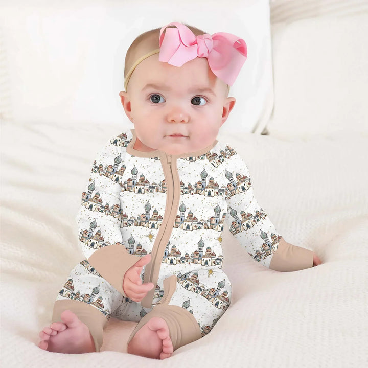 Gerippte Babykleidung mit individuellem Foto - Weich &amp; Skizzenhaft