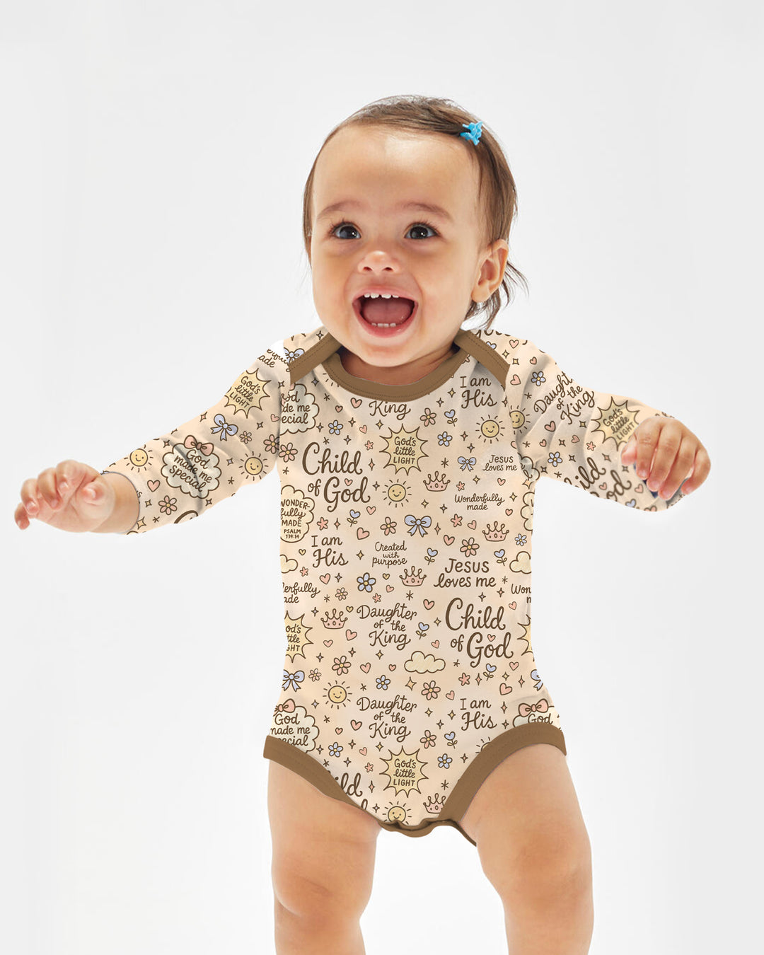 Child Of God Jesus Loves Me Bamboo Bodysuit