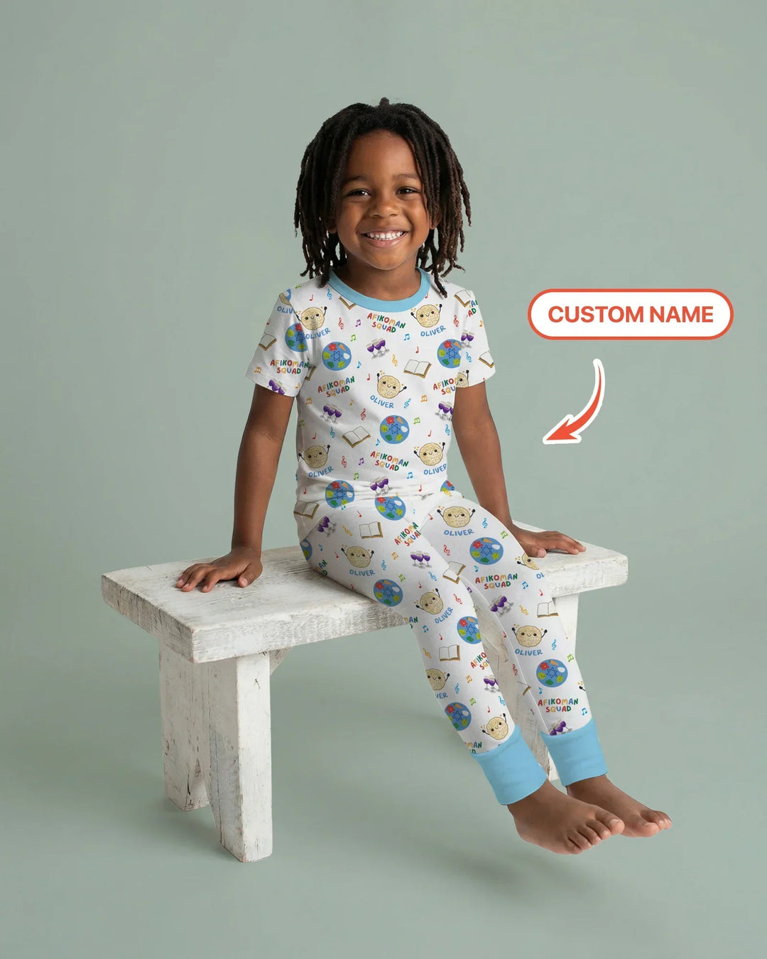 Zweiteiliges, kurzärmliges Pyjama-Set mit Marienkäfern
