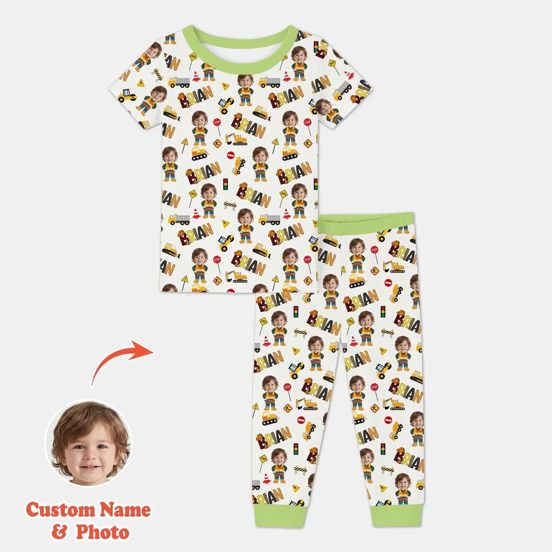 Zweiteiliges, kurzärmliges Pyjama-Set mit Marienkäfern