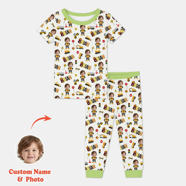 Zweiteiliges, kurzärmliges Pyjama-Set mit Marienkäfern
