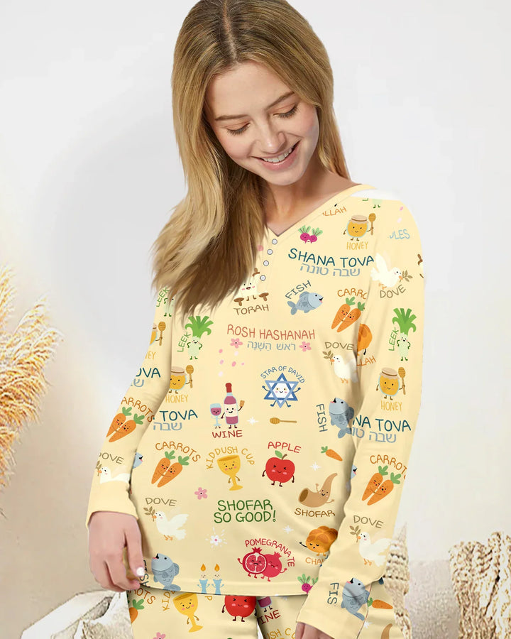 Vorlage Bambus Damen Pyjama Set