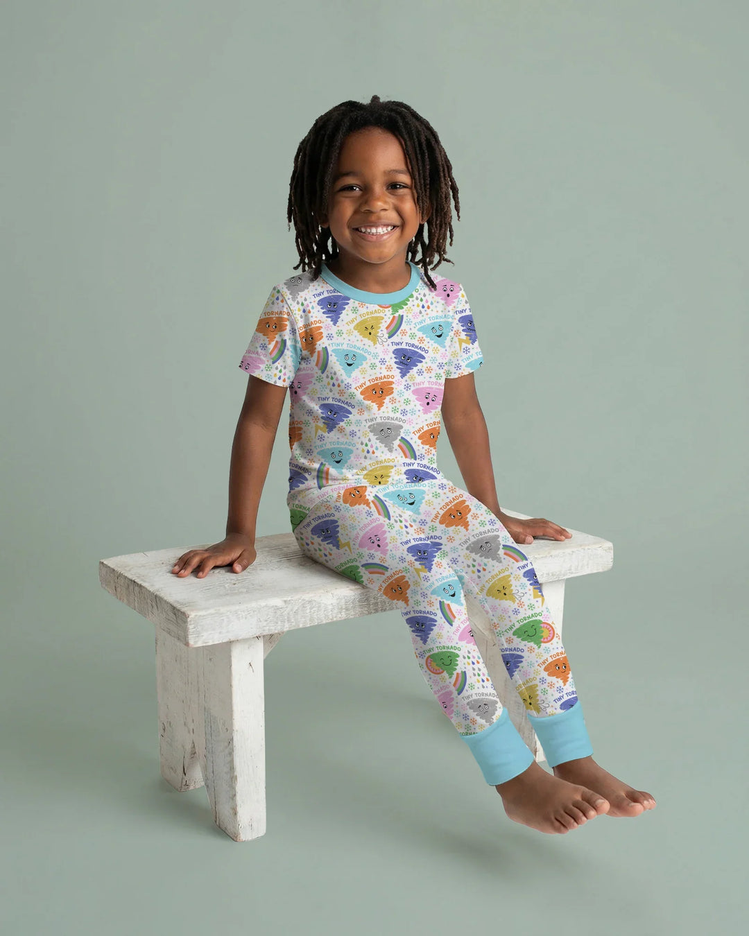 Zweiteiliges, kurzärmliges Pyjama-Set mit Marienkäfern