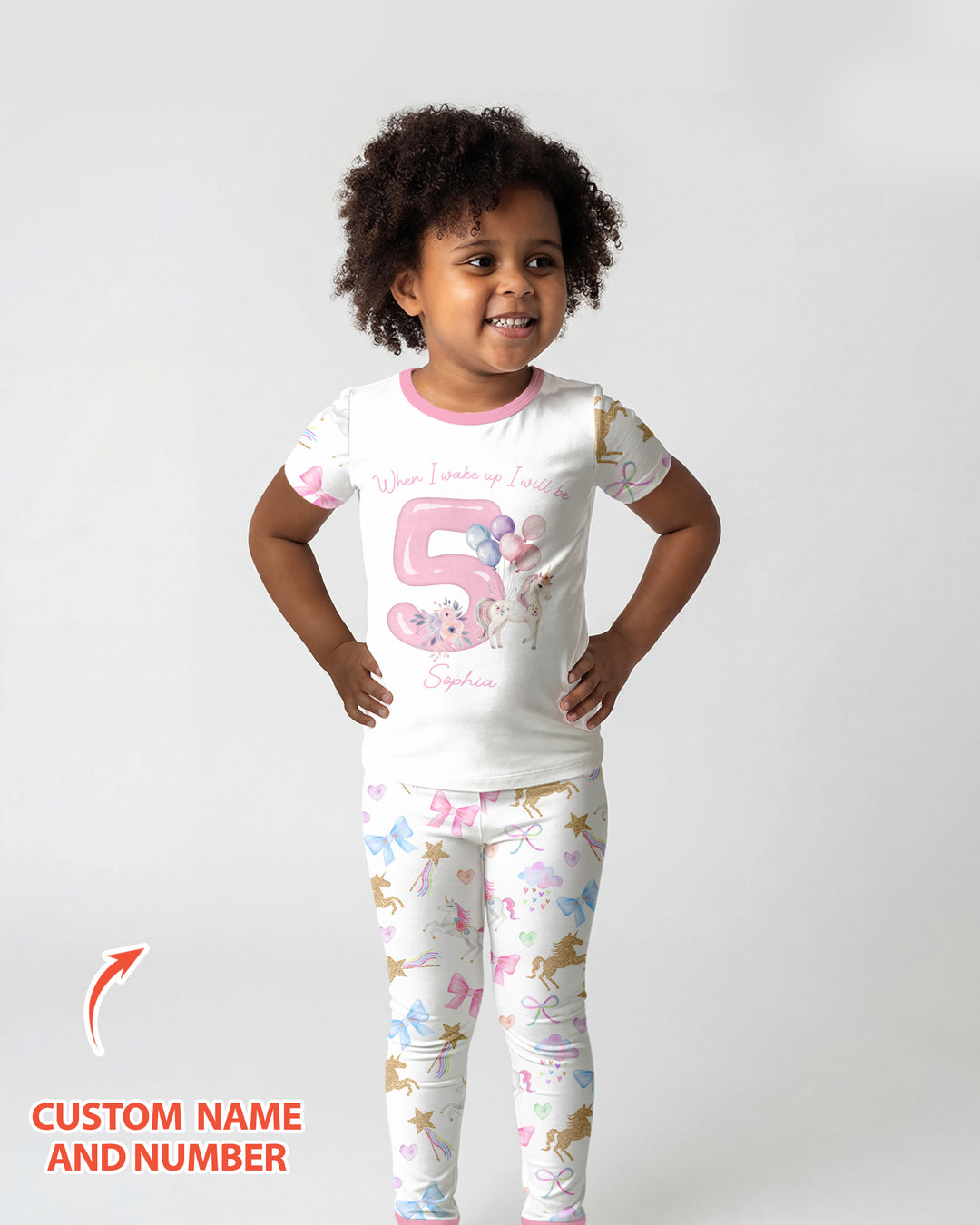 Zweiteiliges, kurzärmliges Pyjama-Set mit Marienkäfern