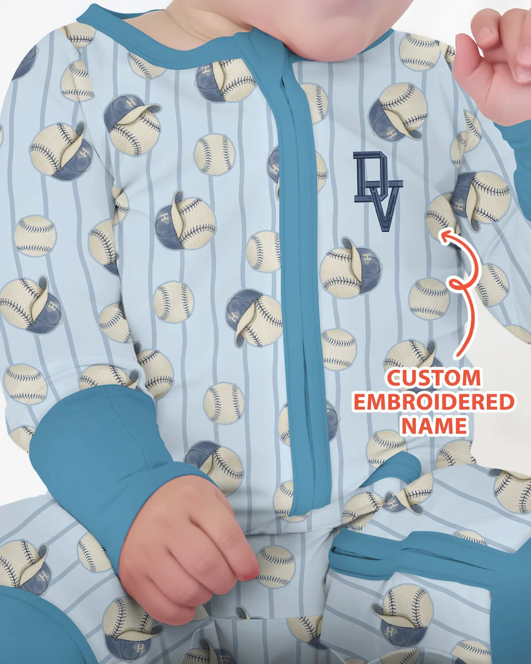 Gerippte Babykleidung mit individuellem Foto - Weich &amp; Skizzenhaft