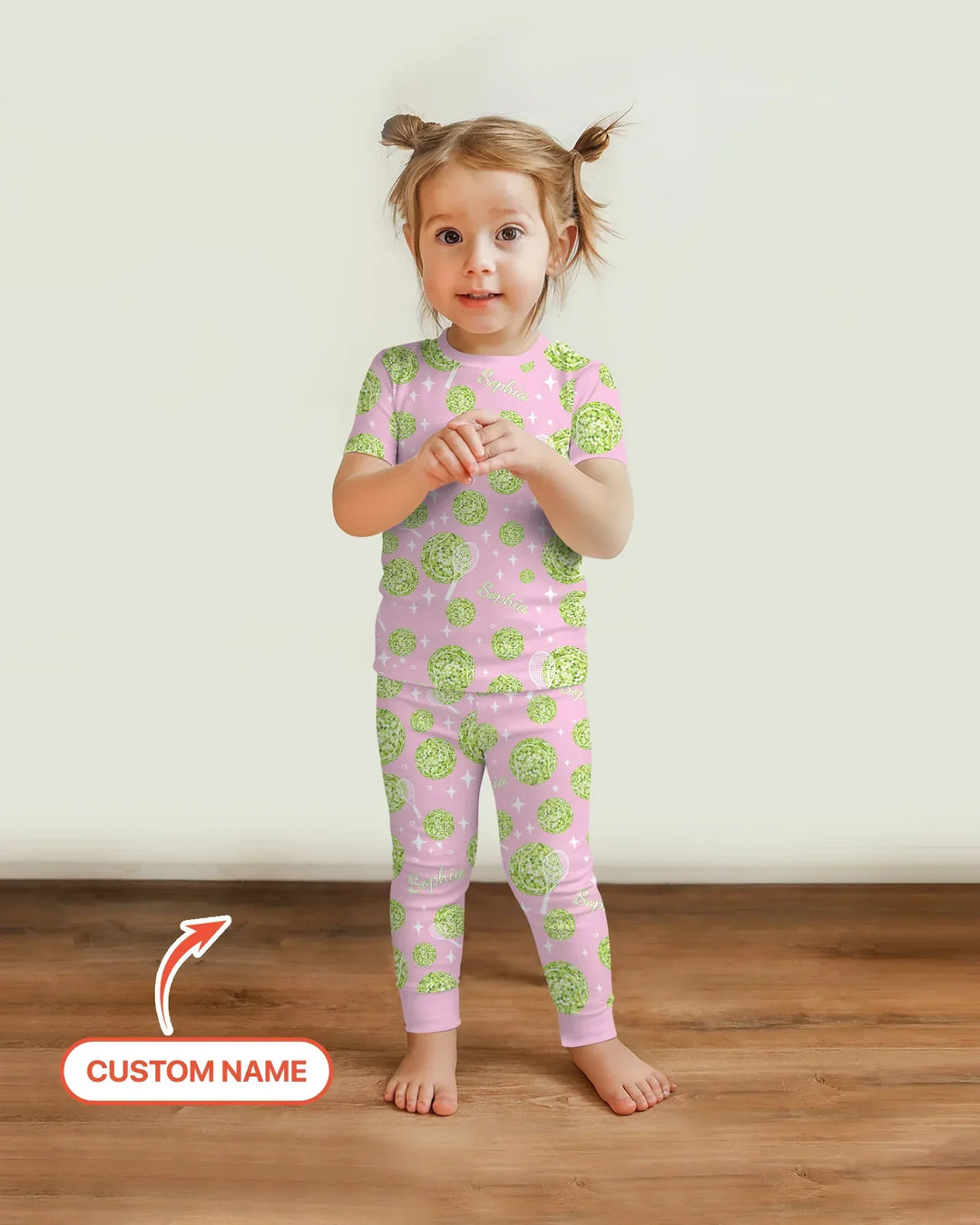 Zweiteiliges, kurzärmliges Pyjama-Set mit Marienkäfern