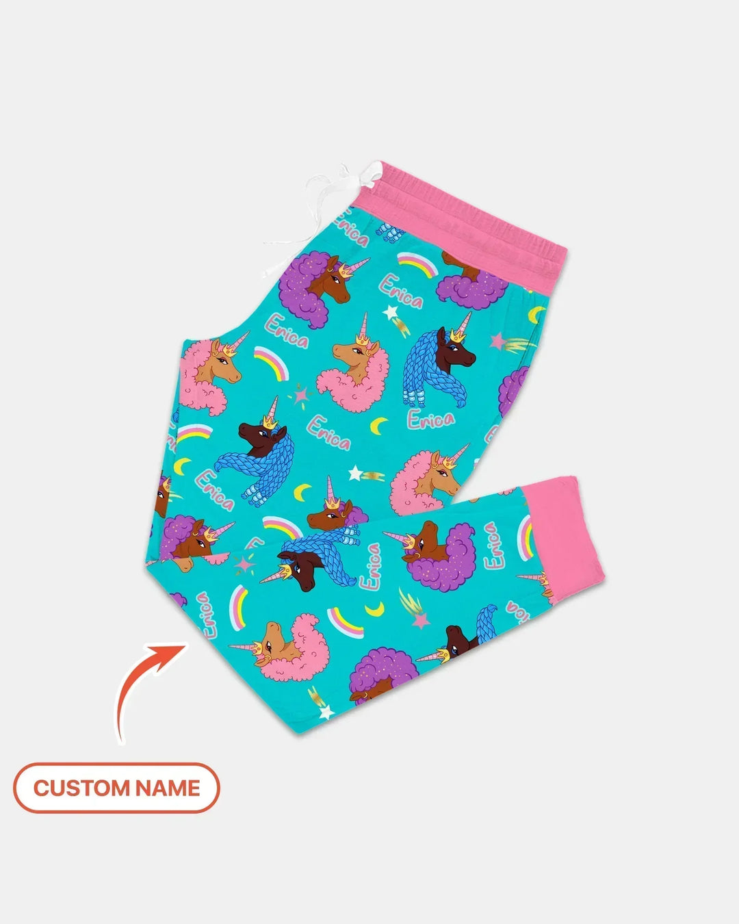 Afrikanisches Astro-Einhorn-Bambus-Damen-Pyjama-Set