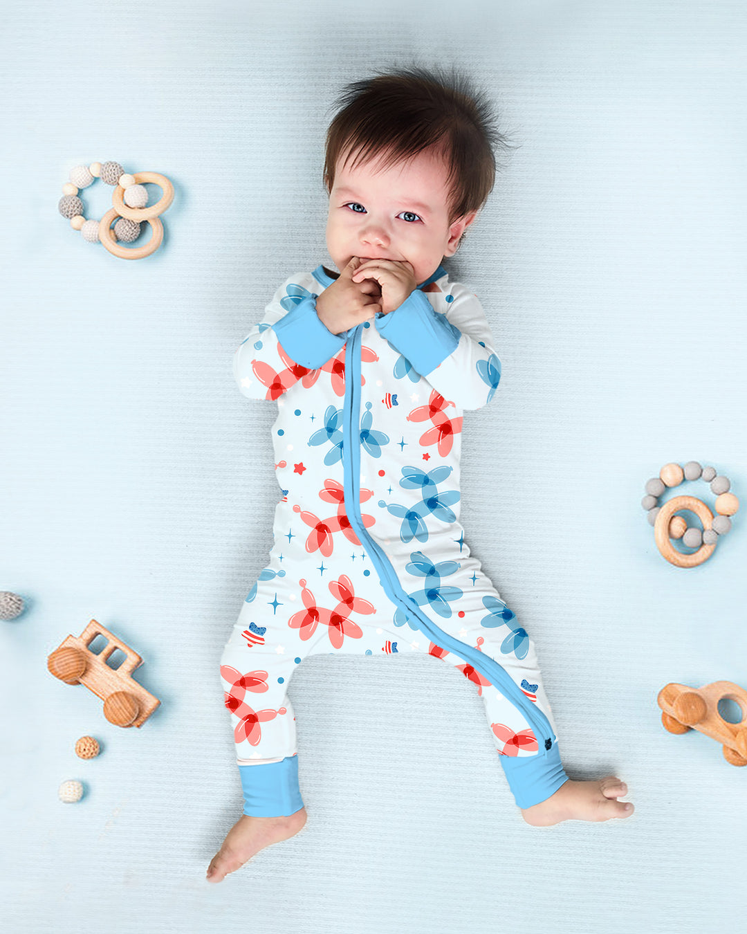 Gerippte Babykleidung mit individuellem Foto - Weich &amp; Skizzenhaft