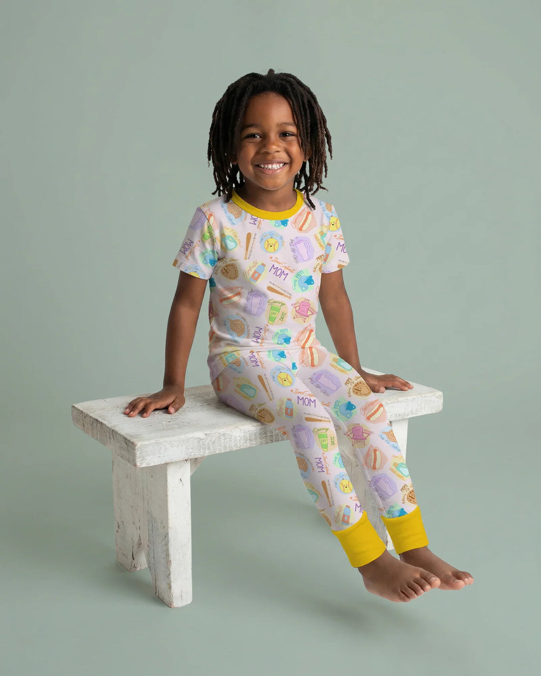 Zweiteiliges, kurzärmliges Pyjama-Set mit Marienkäfern