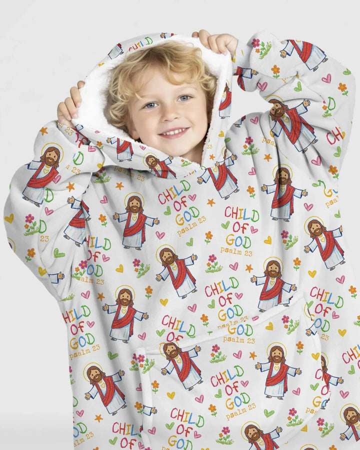 Jesus liebt mich Bambus-Decken-Hoodie