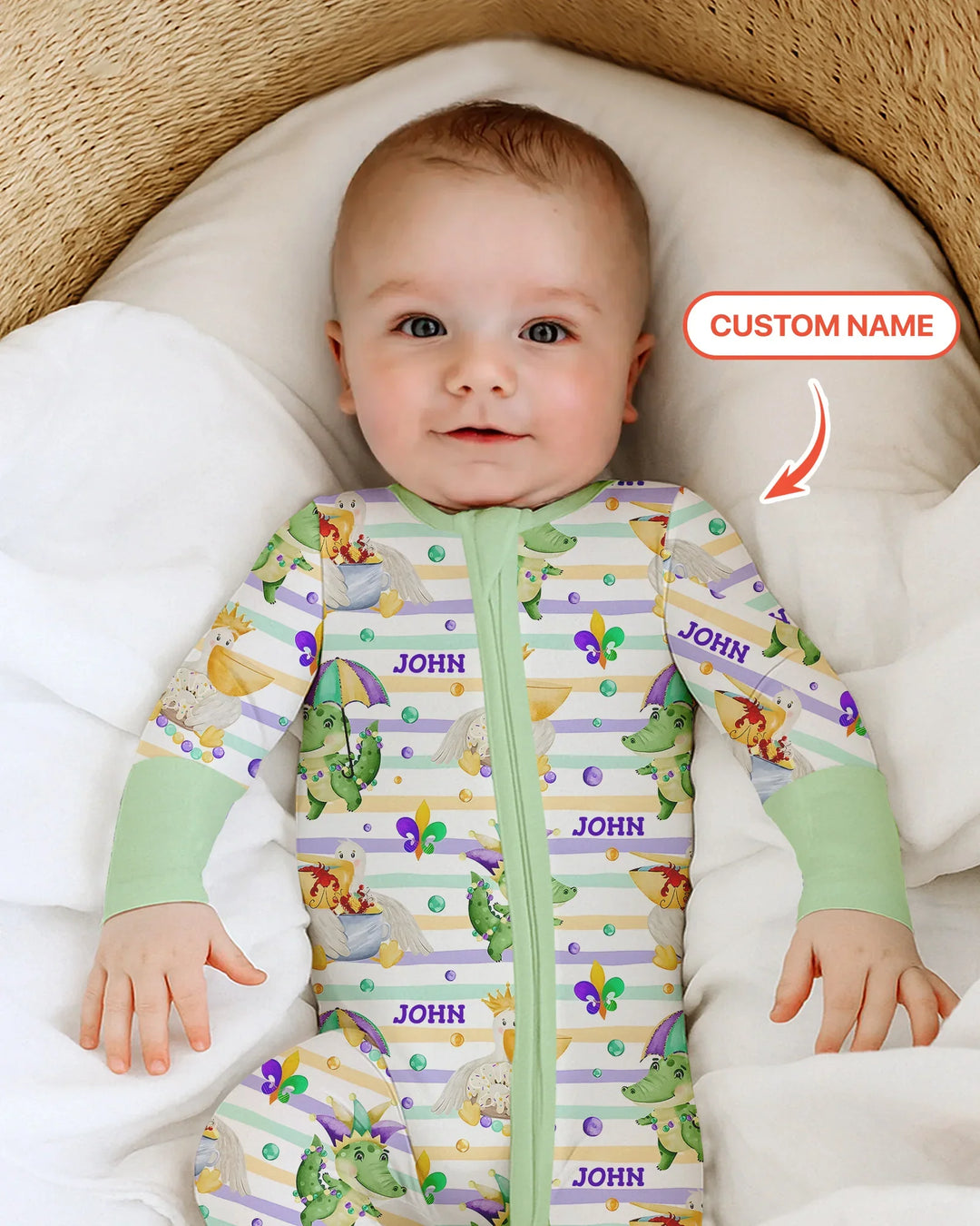 Gerippte Babykleidung mit individuellem Foto - Weich &amp; Skizzenhaft
