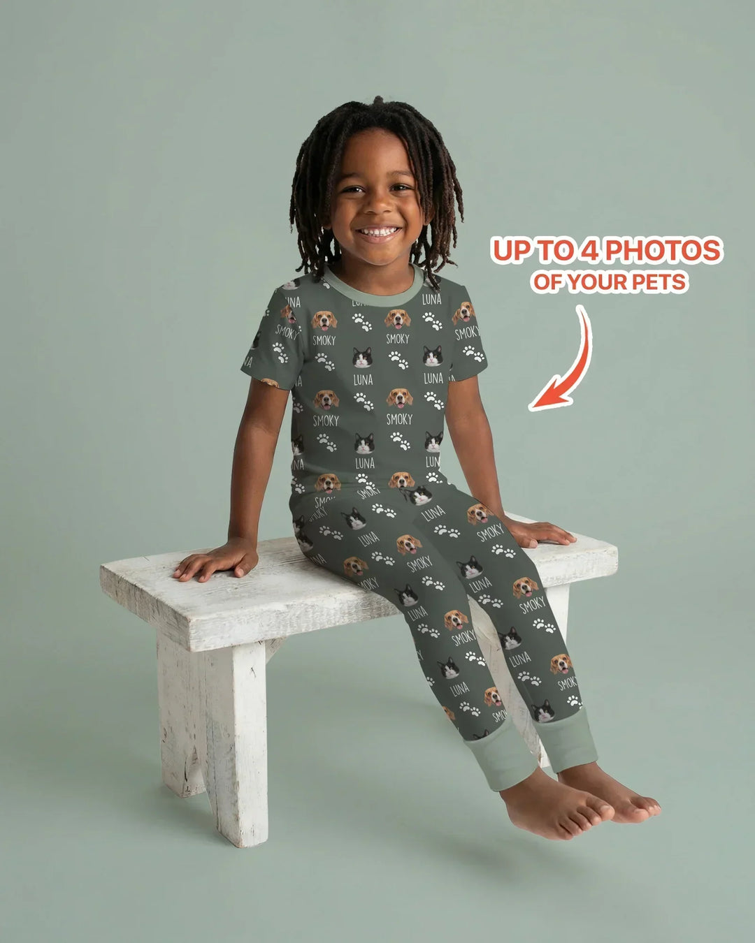 Zweiteiliges, kurzärmliges Pyjama-Set mit Marienkäfern