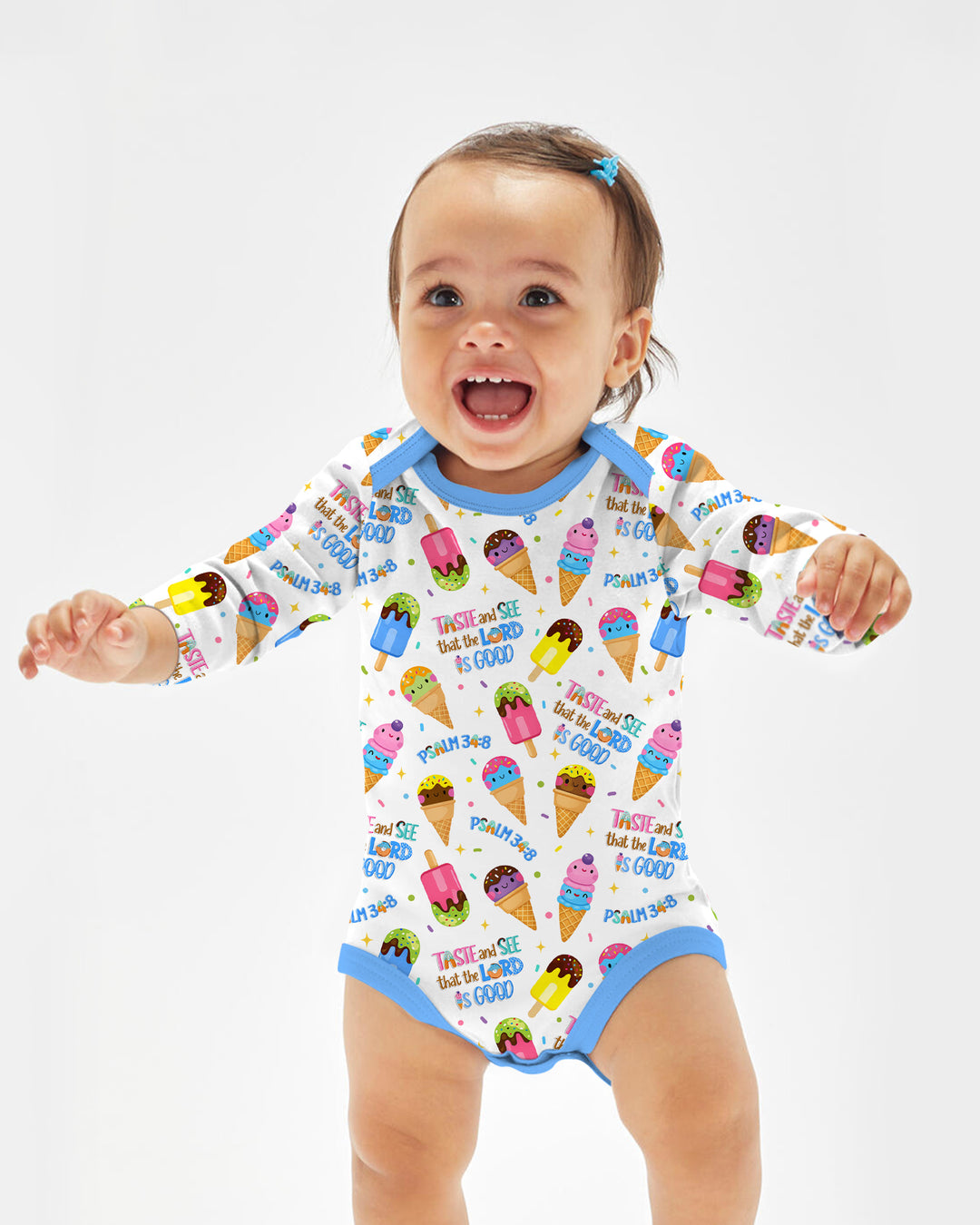 Gerippte Babykleidung mit individuellem Foto - Weich &amp; Skizzenhaft