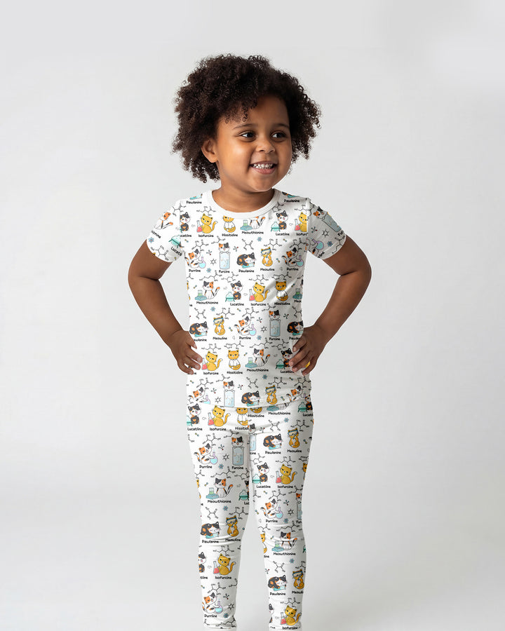 Zweiteiliges, kurzärmliges Pyjama-Set mit Marienkäfern