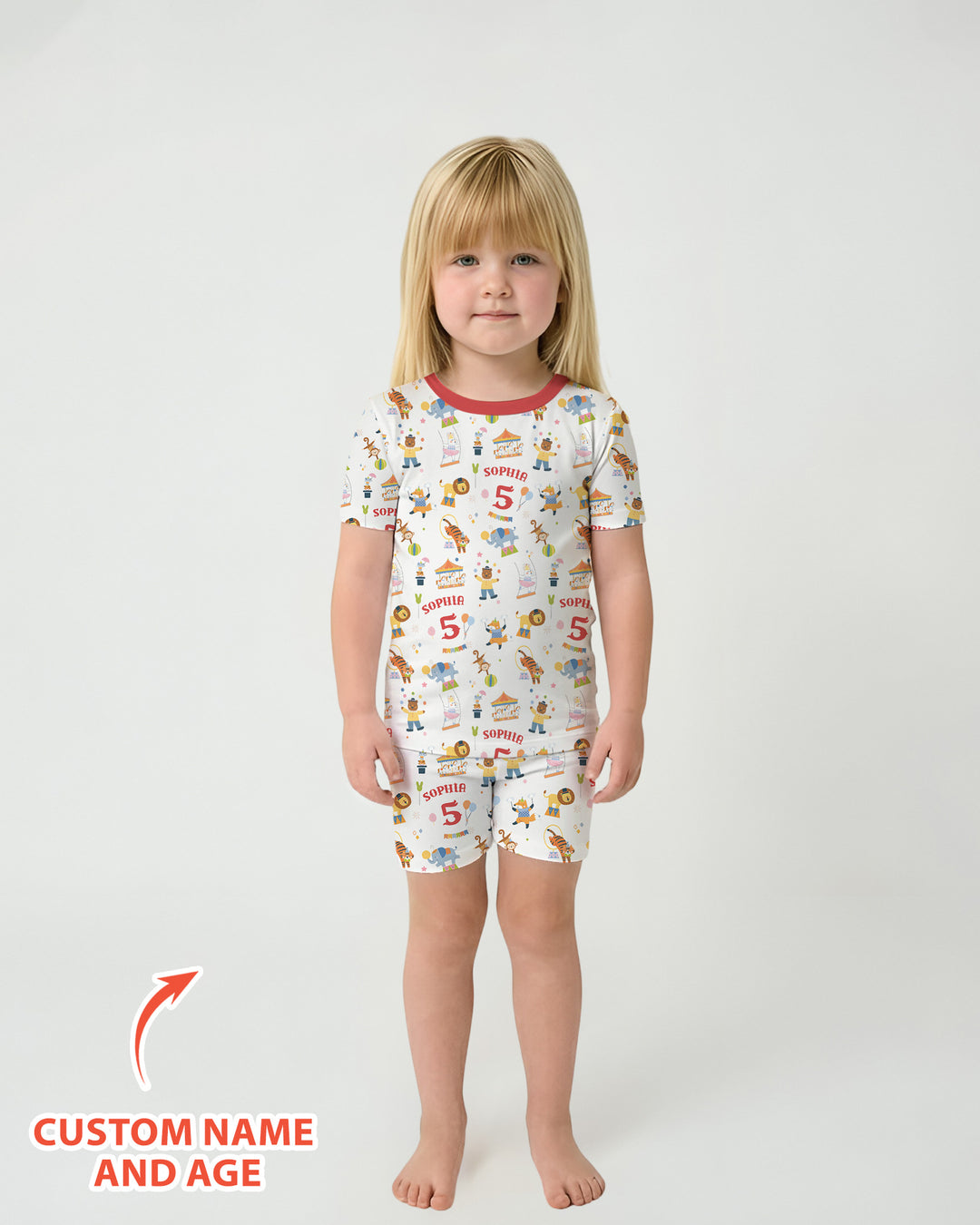 Schlafanzug-Set zweiteilig, kurze Ärmel, kurze Hose, Bambus