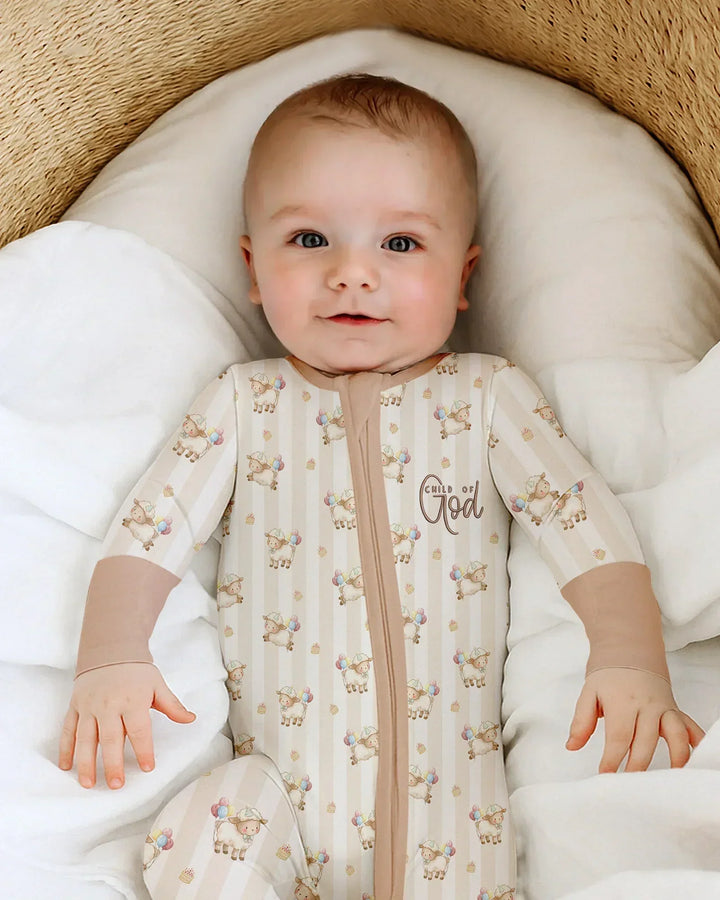 Gerippte Babykleidung mit individuellem Foto - Weich &amp; Skizzenhaft