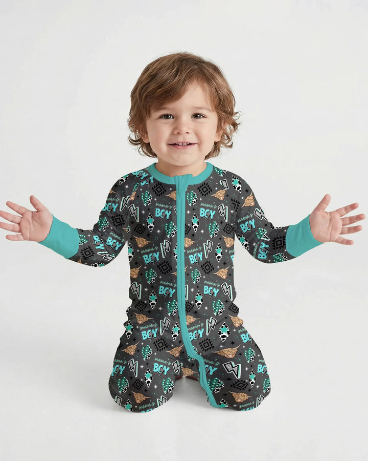 Gerippte Babykleidung mit individuellem Foto - Weich &amp; Skizzenhaft