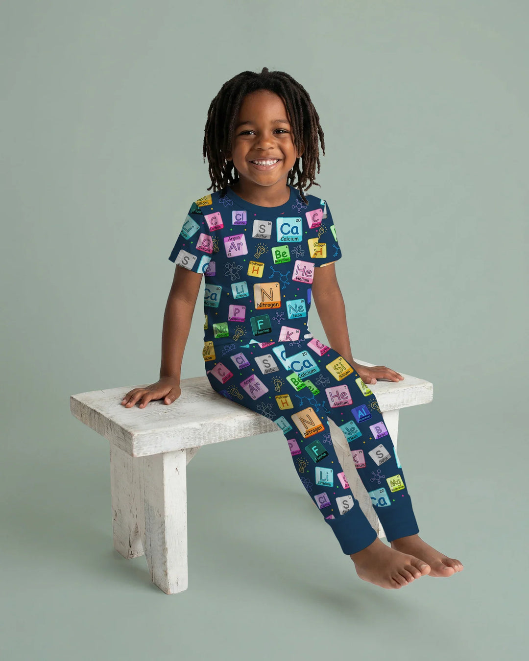 Zweiteiliges, kurzärmliges Pyjama-Set mit Marienkäfern