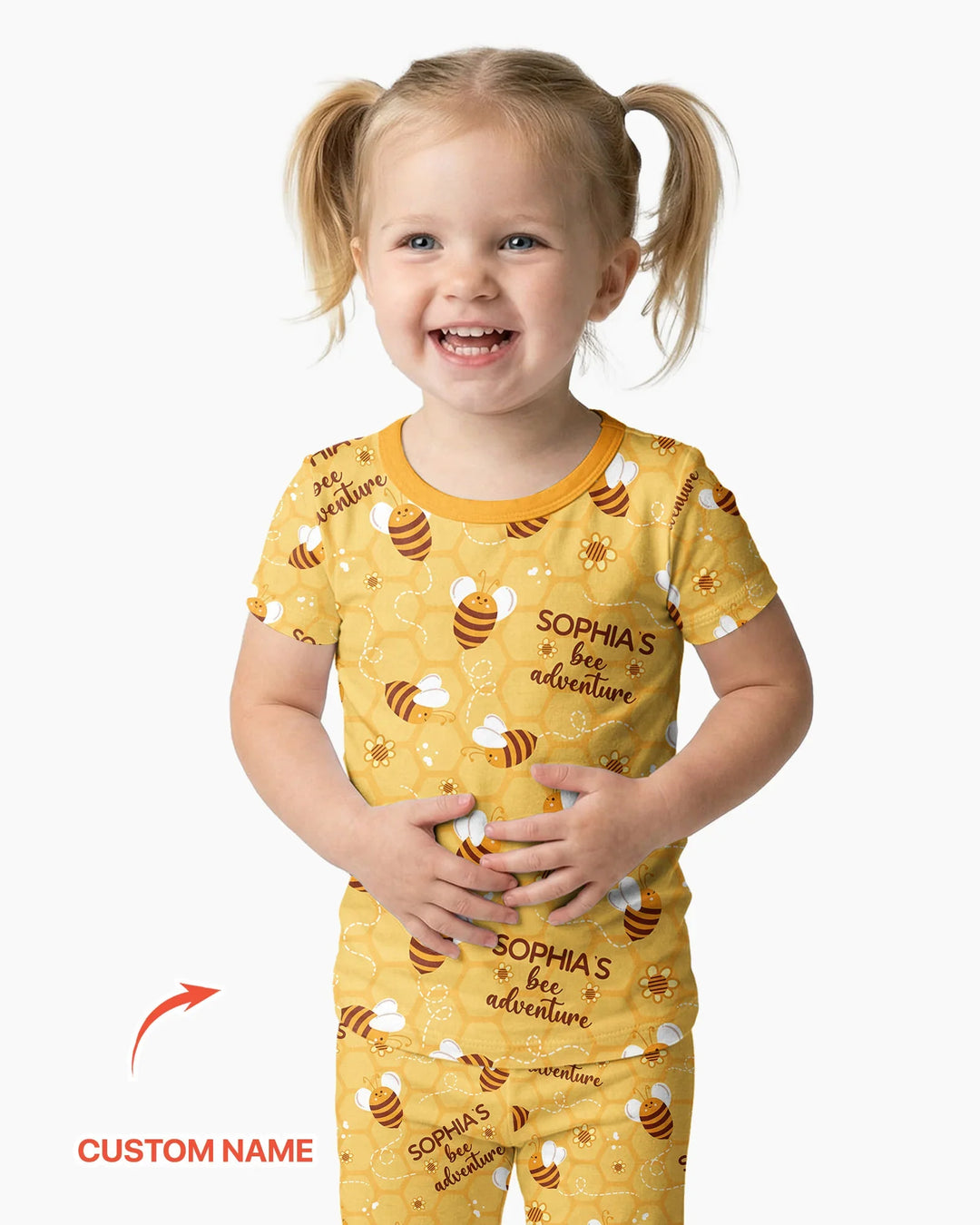 Zweiteiliges, kurzärmliges Pyjama-Set mit Marienkäfern