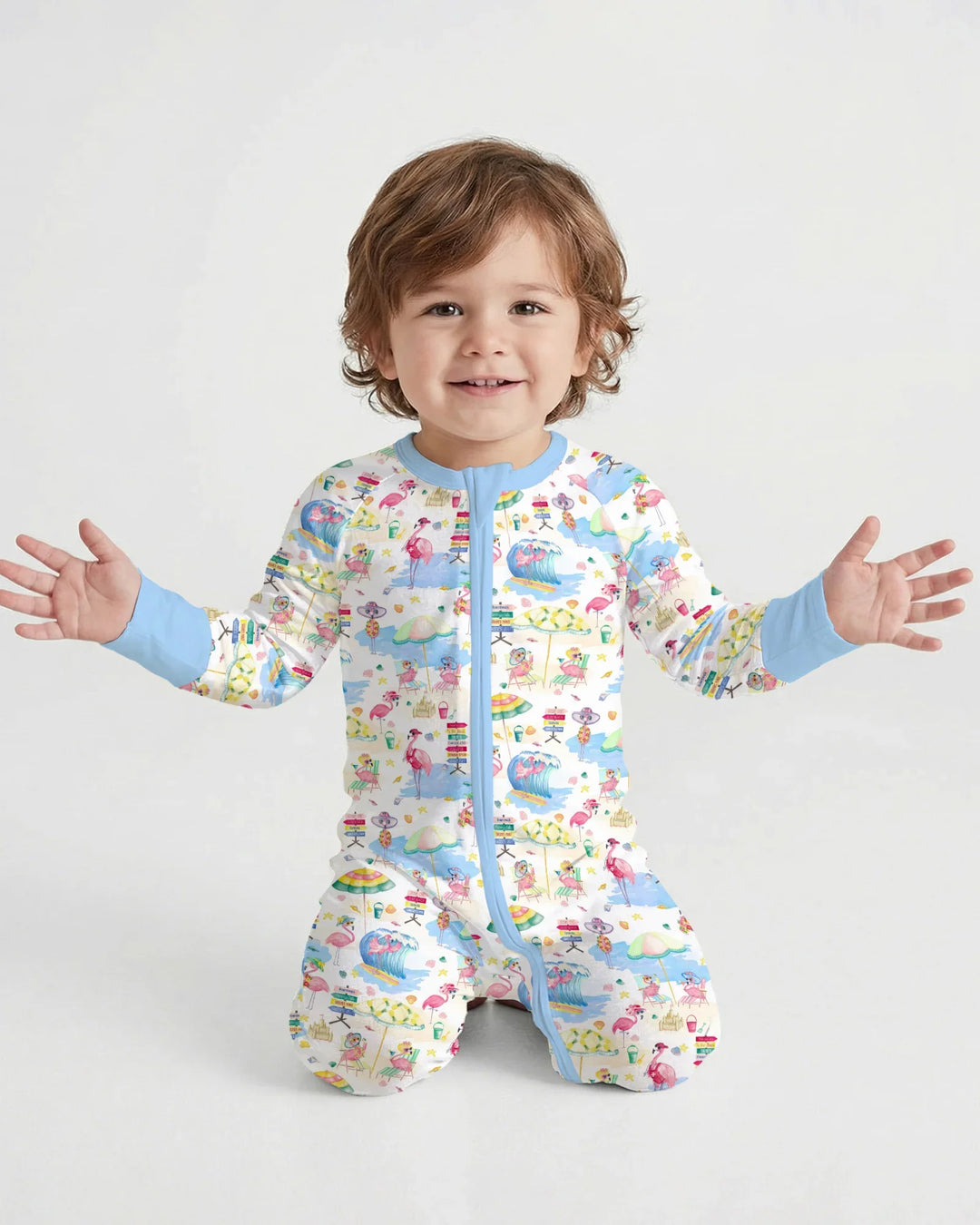 Gerippte Babykleidung mit individuellem Foto - Weich &amp; Skizzenhaft