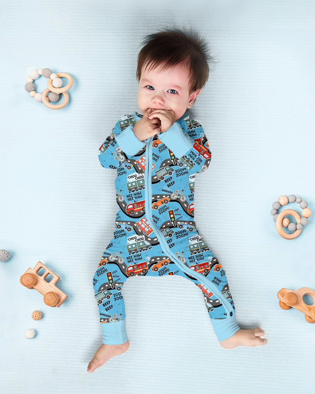 Gerippte Babykleidung mit individuellem Foto - Weich &amp; Skizzenhaft