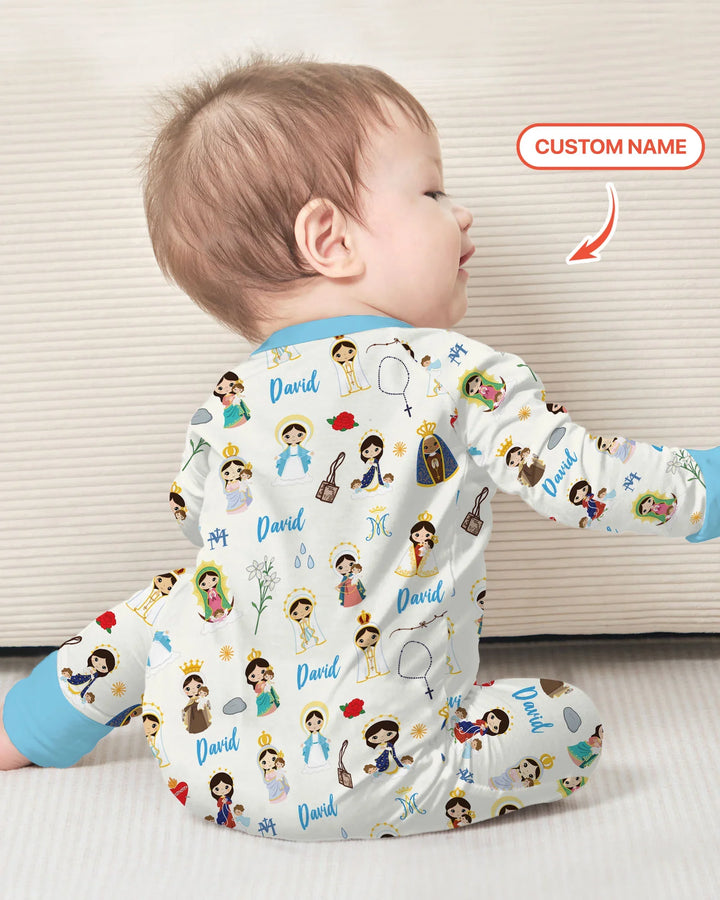 Gerippte Babykleidung mit individuellem Foto - Weich &amp; Skizzenhaft