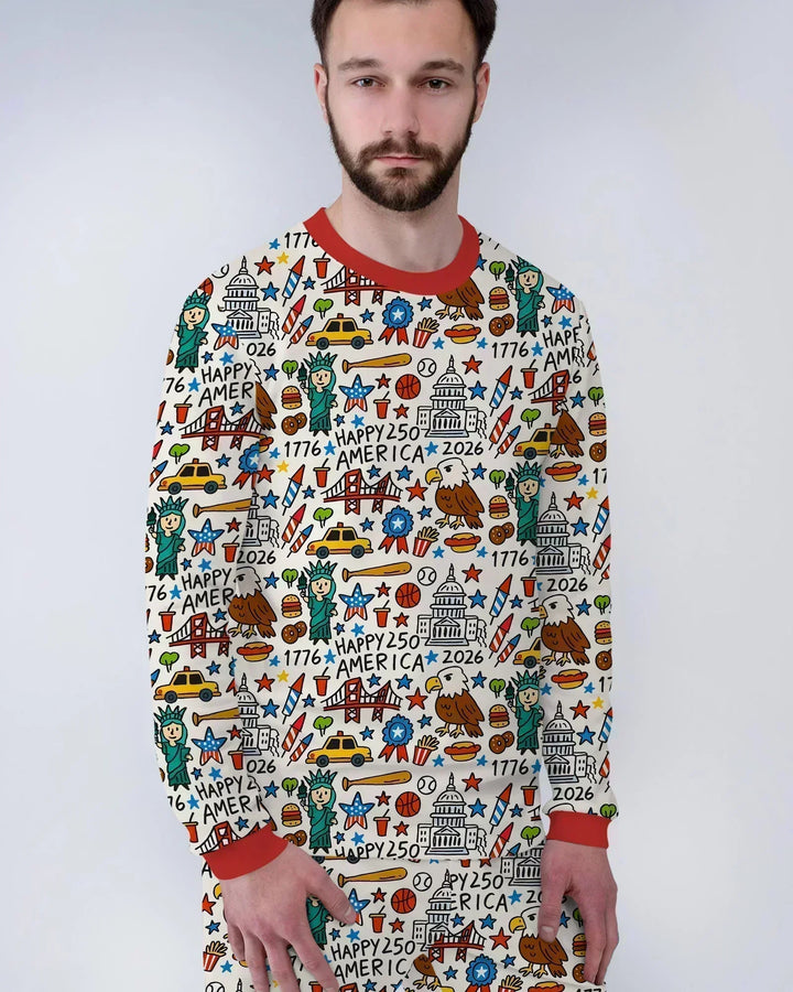 Vorlage Herren-Pyjama-Set