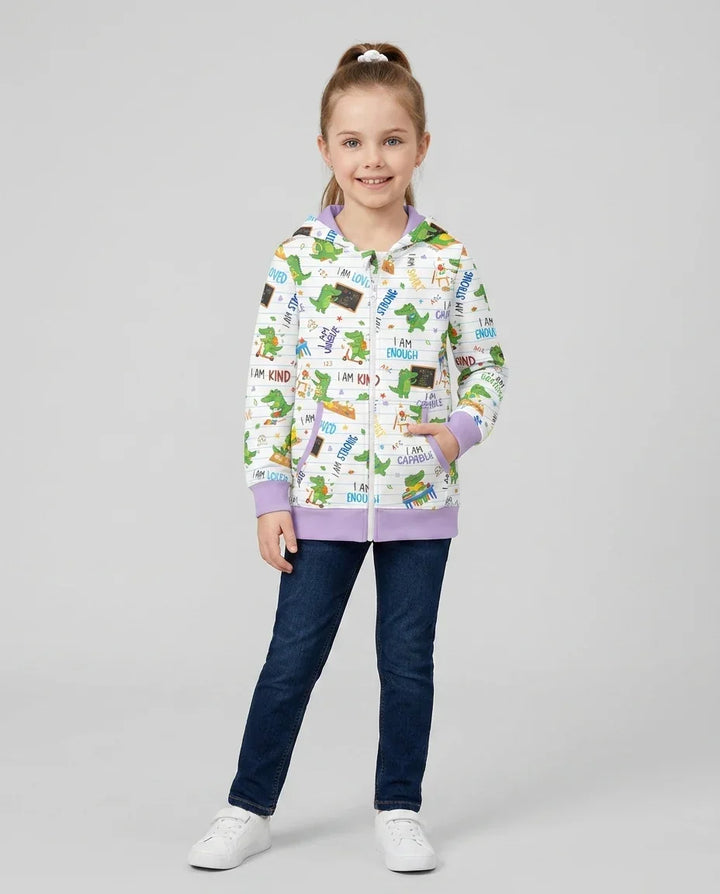 Brave Gator Days Bamboo Zip Hoodie