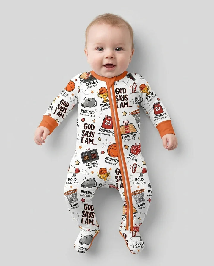 Gerippte Babykleidung mit individuellem Foto - Weich &amp; Skizzenhaft