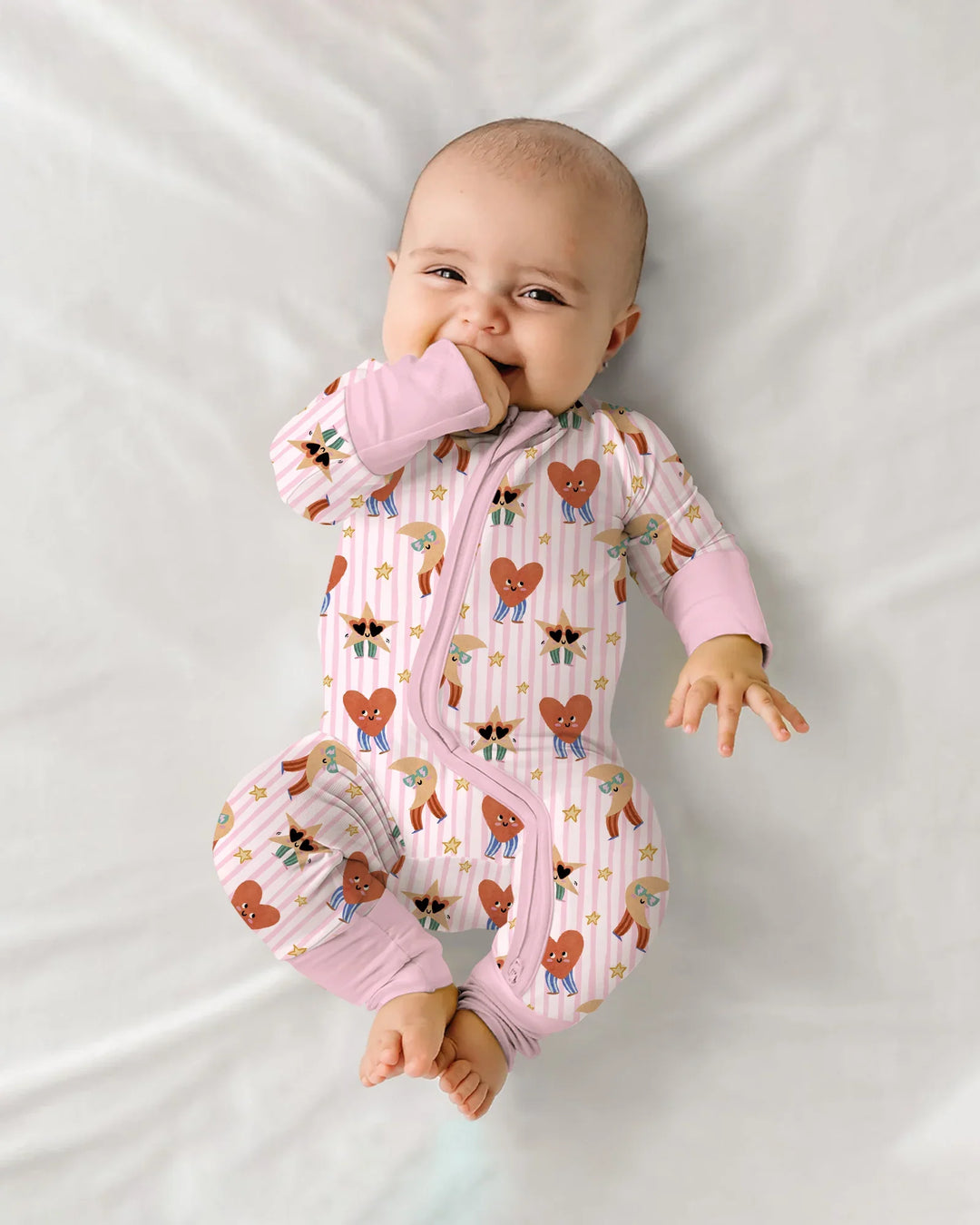 Gerippte Babykleidung mit individuellem Foto - Weich &amp; Skizzenhaft
