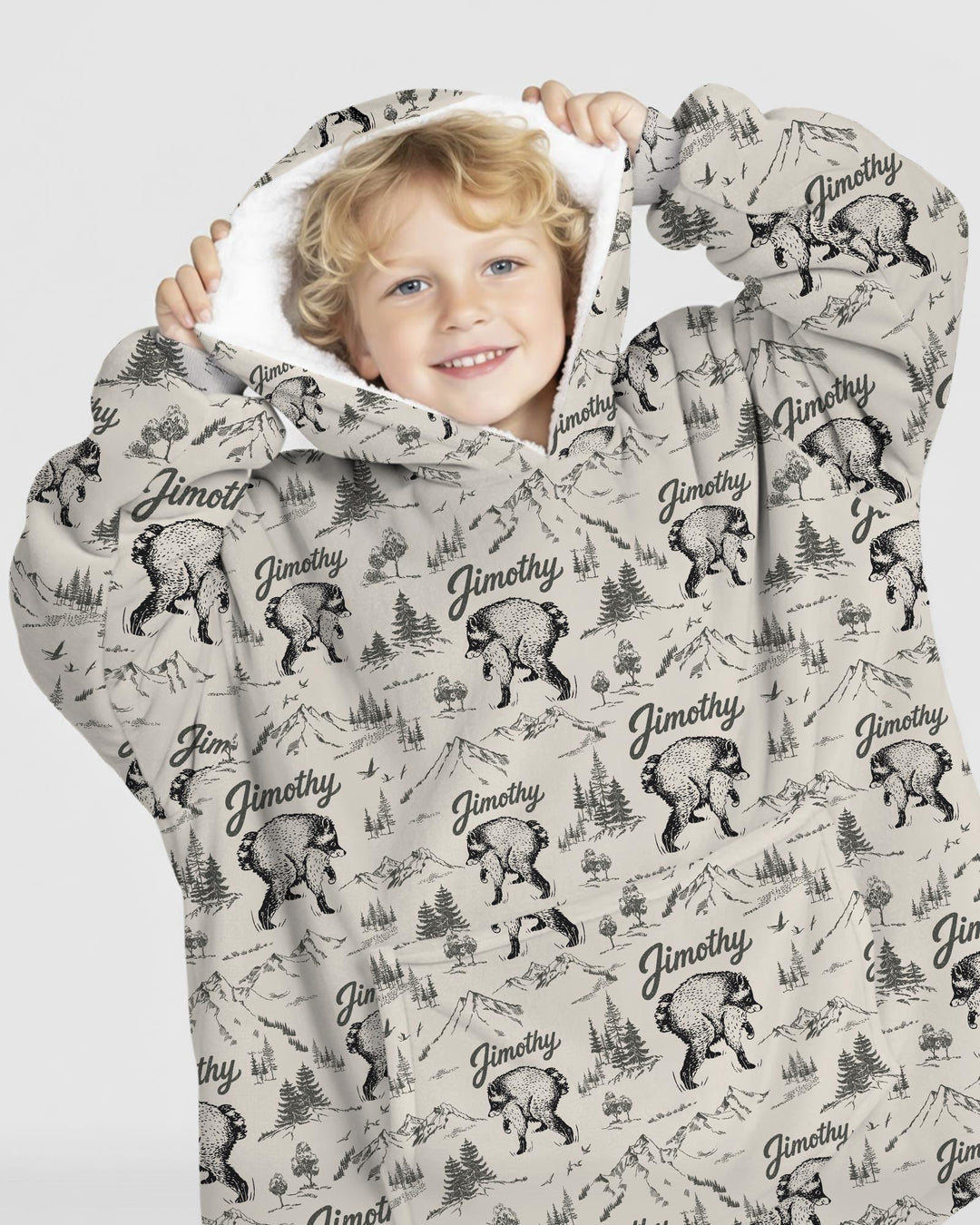 Benutzerdefinierter Bambus-Deckenhoodie (Vorlage)