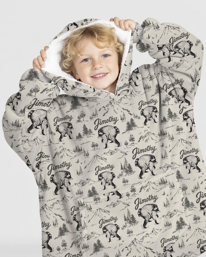 Benutzerdefinierter Bambus-Deckenhoodie (Vorlage)