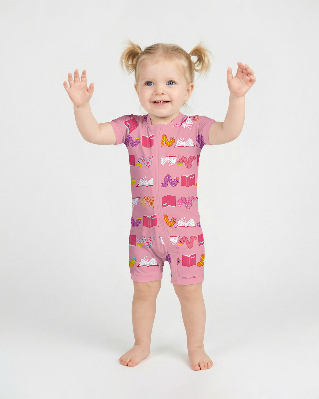 Bookworm Family Matching Bamboo Shorty Zippy
