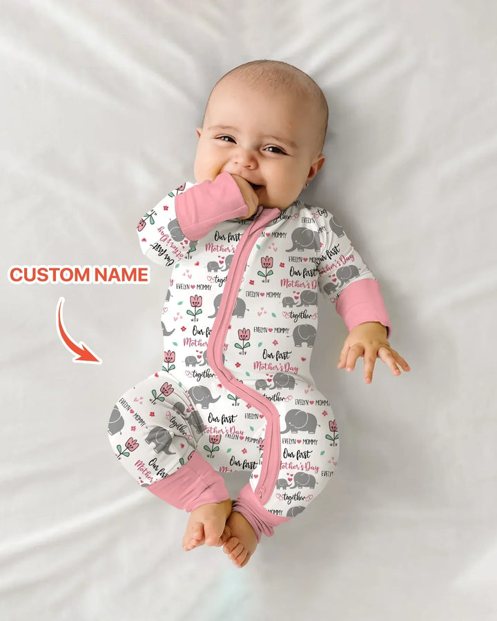 Gerippte Babykleidung mit individuellem Foto - Weich &amp; Skizzenhaft