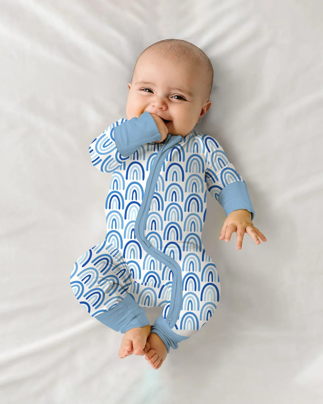 Gerippte Babykleidung mit individuellem Foto - Weich &amp; Skizzenhaft