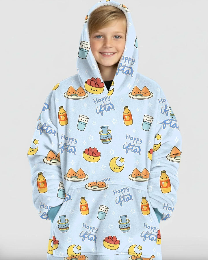 Iftar Party Tragbarer Bambus-Decken-Hoodie