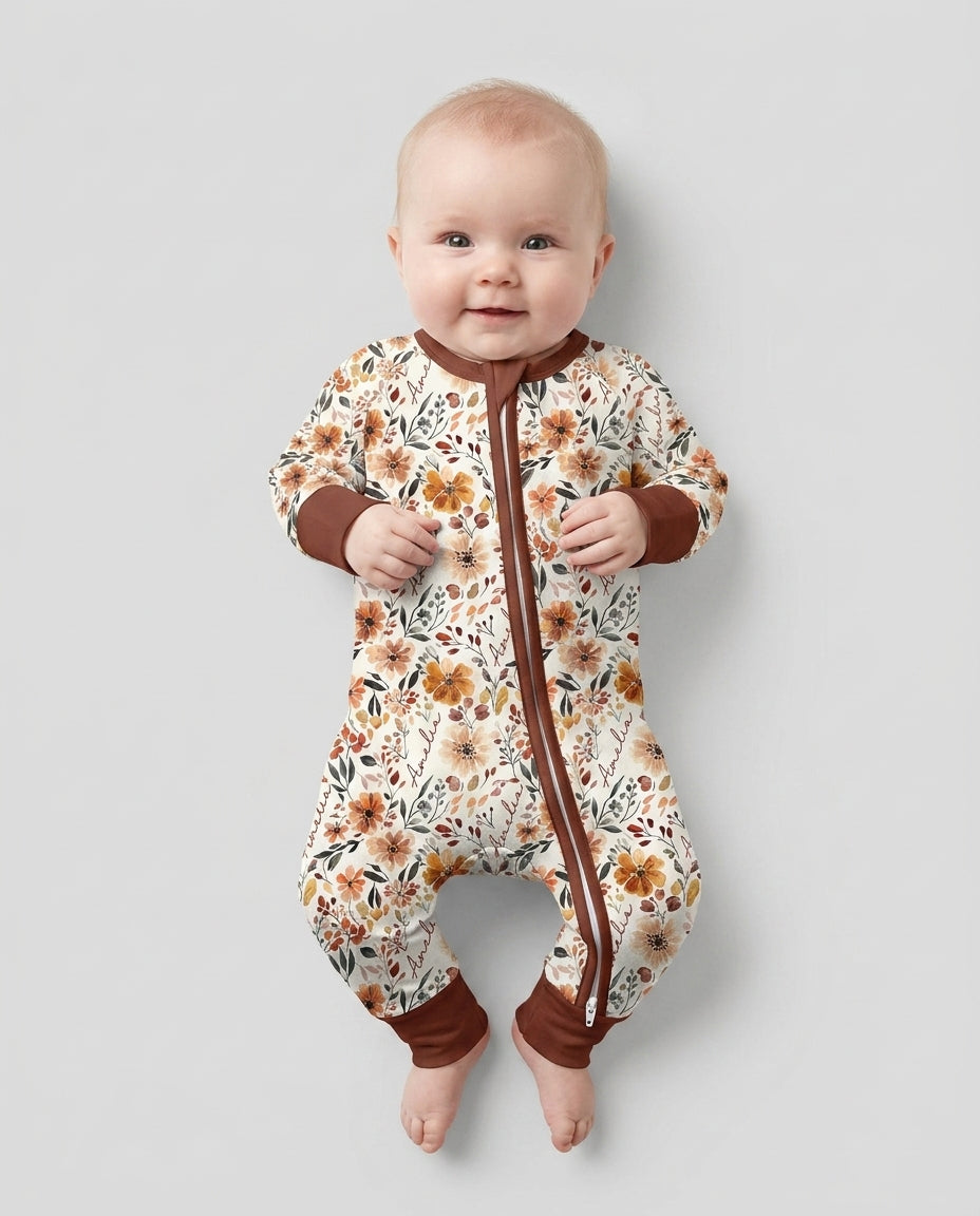 Gerippte Babykleidung mit individuellem Foto - Weich &amp; Skizzenhaft