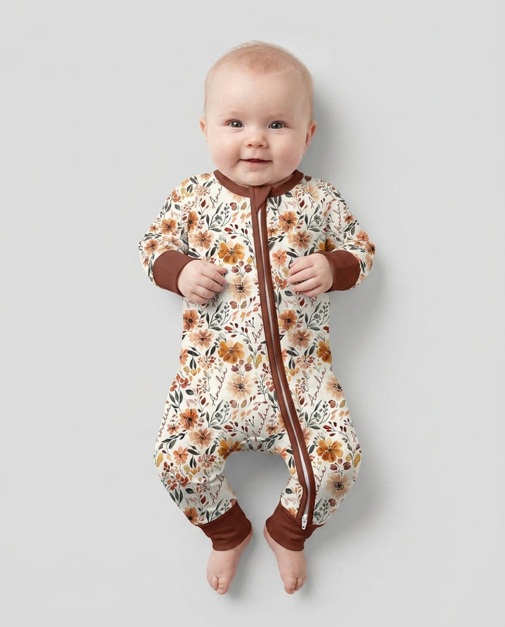 Gerippte Babykleidung mit individuellem Foto - Weich &amp; Skizzenhaft