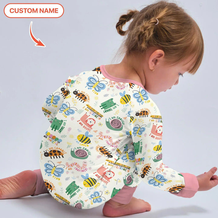 Gerippte Babykleidung mit individuellem Foto - Weich &amp; Skizzenhaft