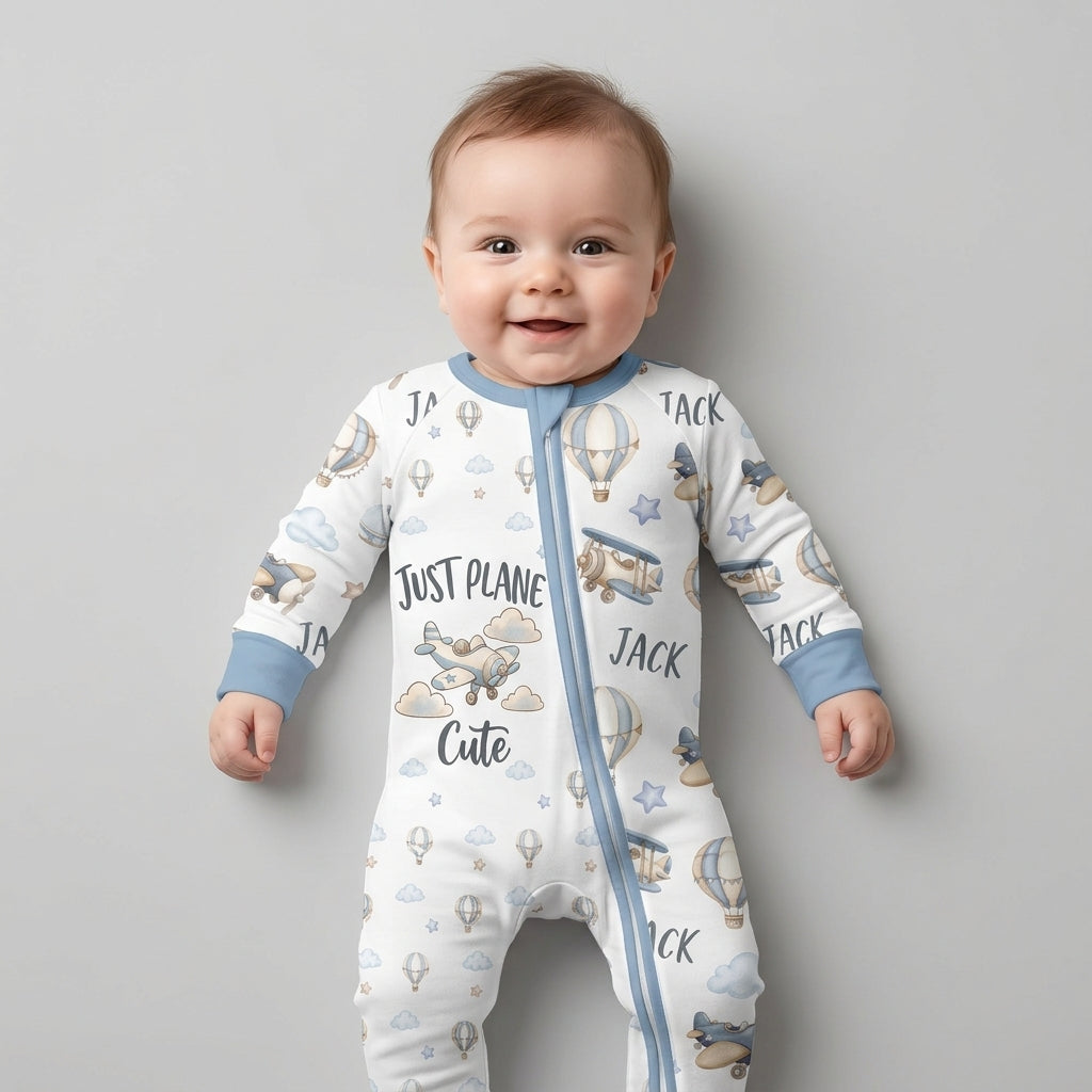 Custom Name Just Plane Cute Bamboo Convertible Zippy