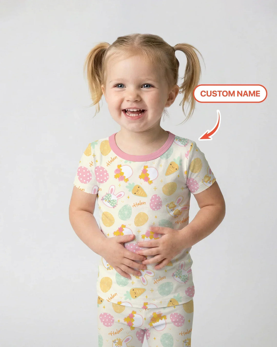 Zweiteiliges, kurzärmliges Pyjama-Set mit Marienkäfern