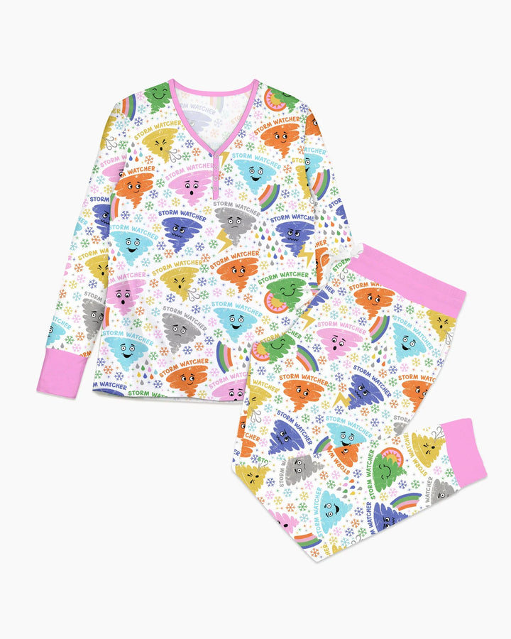 Tornado Family Matching Bamboo Women Pajama Set